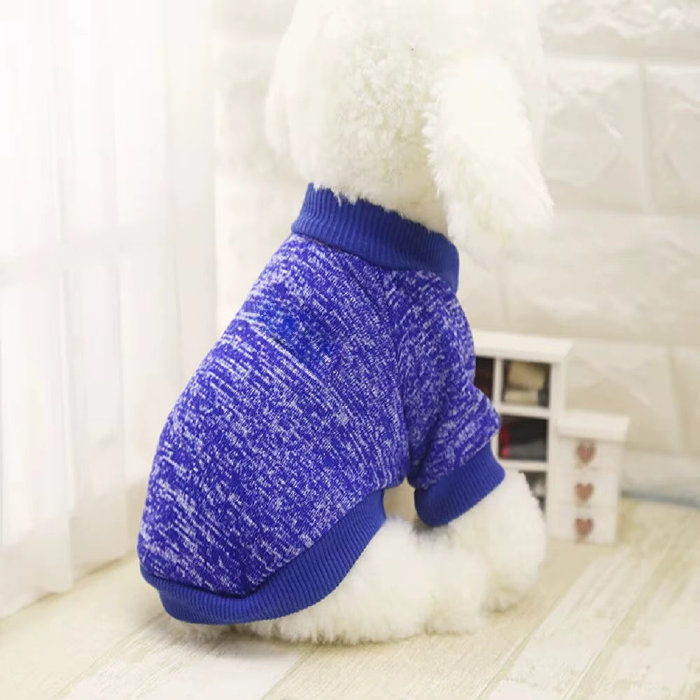 Dog Warm Clothes Spring Autumn Winter Cute Fashion Jacket round Neck Sweater Pet Supplies Teddy Dog Cat Clothing Pet Accessories